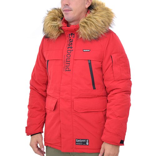 Eastbound muška jakna MNS PARKA WITH FUR EBM668-RED Slike