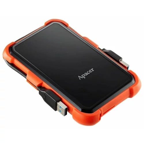 Apacer Zunanji disk 1TB AC630 6cm USB 3.1 odporen na udarce črno/oranžen AP1TBAC630T-1