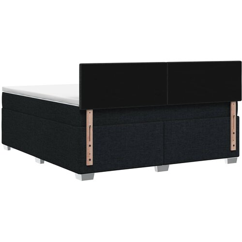  Krevet s box springom, madracem i LED-om Crna 140 x 190 cm Slike