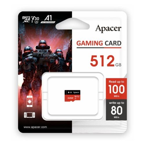 Apacer microSD XC 512GB spominska kart. Class 30 Gaming AP512GMCSX10U7-RAGC Cene