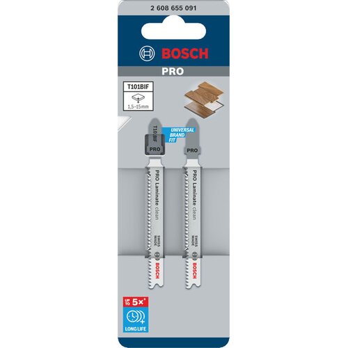 Bosch Set listova za ubodnu testeru Pro Laminate Clean T101BIF 2608655091, 83 mm Slike