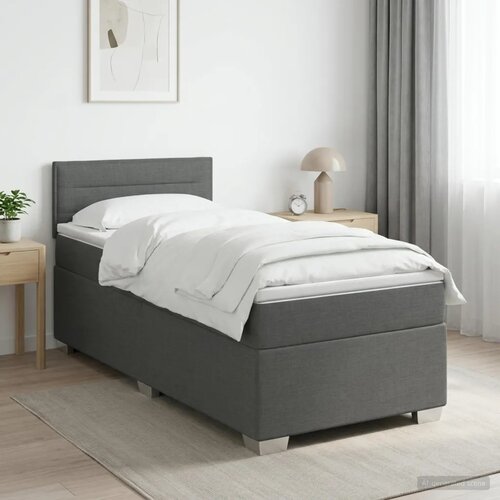  Krevet s box springom  madracem i LED-om Tamnosiva 90 x 200 cm - Tamnosiva 90 x 200 cm Dizajn linija Cijene