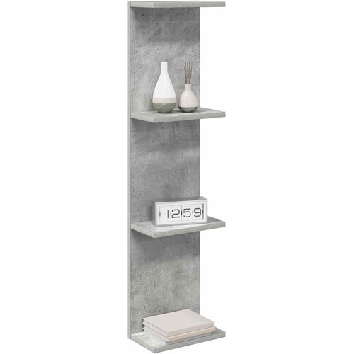  Polica na zidu Betonska siva 22 x 15 x 100 cm Konstruirano drvo Slike