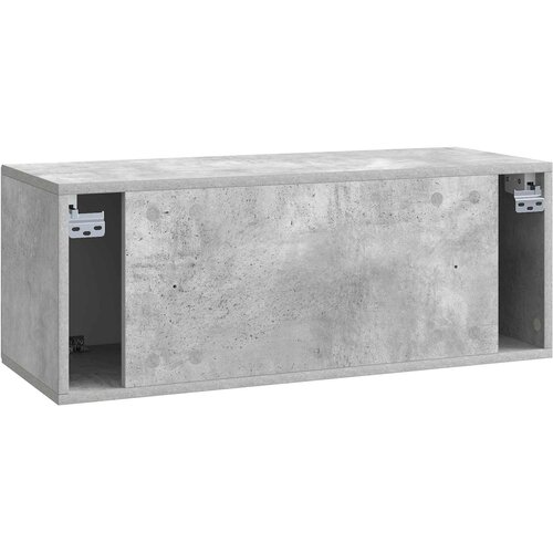  ormar za zid Zidne Betonska siva 78,5 x 31 x 30 cm Slike