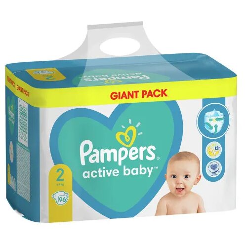 Pampers pelene active baby GP 2 mini 4-8kg 96 kom Cijene