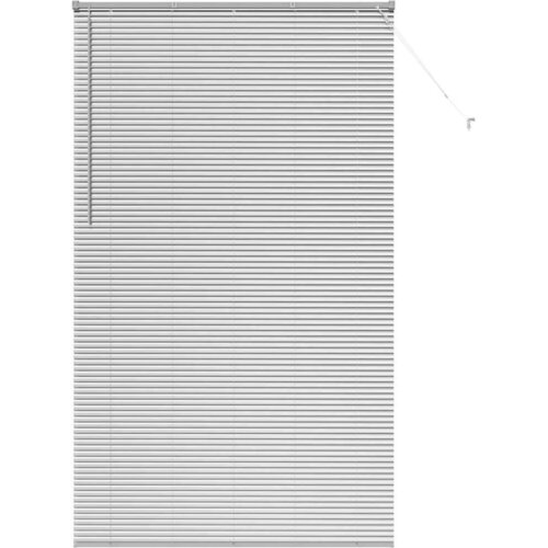 vidaXL Venecijanske žaluzije srebrna 220 x 125 cm Aluminij, (5000178595) Cene