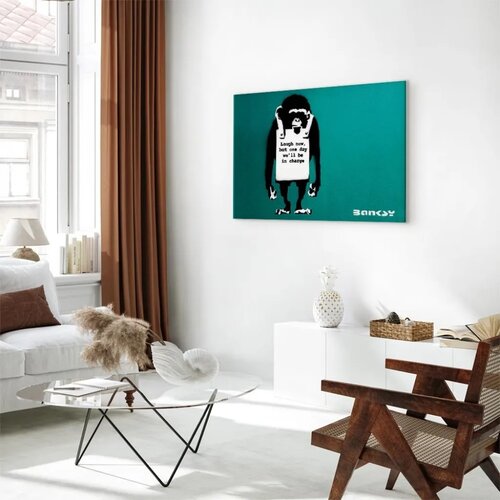  Slika - Angry Monkey (1 Part) Vertical 120x80 Na talijanskom platnu Slike