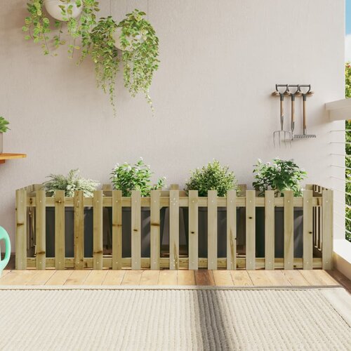 vidaXL Povišena vrtna gredica 200x50x50 cm impregnirana borovina Cijene