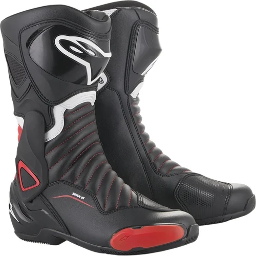 Alpinestars SMX-6 V2 Boots Black/Gray/Red Fluo 44 Motociklističke čizme