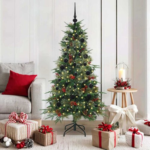 Umjetno božićno drvce s nogom s stalakom Zelena 150 cm PE i PVC Cene