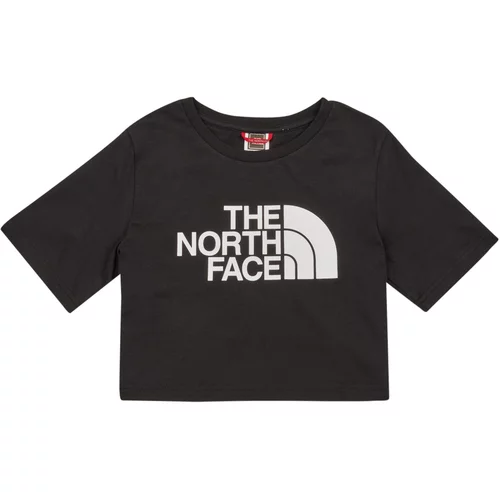 The North Face Majice s kratkimi rokavi Girls S/S Crop Easy Tee Črna