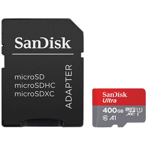 Sandisk Memorijska kartica Ultra microSDXC 400GB + SD Adapter 120MB/s A1 Class 10 UHS-I Cene