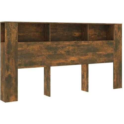 Maison Chic vzglavna omarica - nočna omarica - posteljna omarica dimljeni hrast 200x18,5x104,5 cm, (21705827) Slike