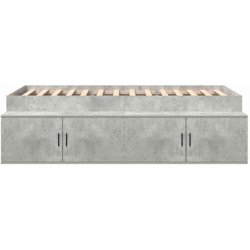  Krevetna konstrukcija s ladicama Betonski sivi 90 x 200 cm Slike