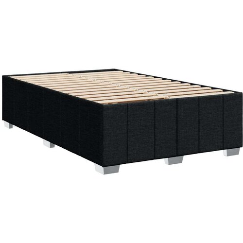 VidaXL Okvir kreveta crni 120 x 190 cm od tkanine Slike