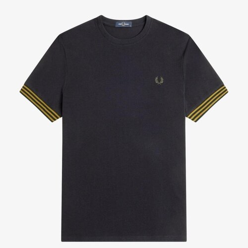 Fred Perry STRIPED CUFF T-SHIRT Plava Slike