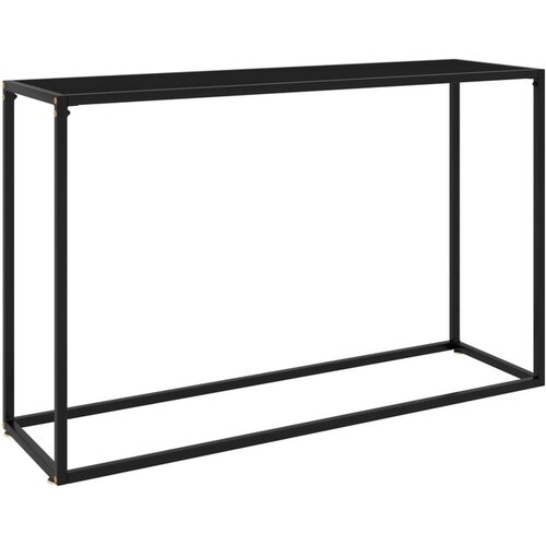  Konzolni stol crni 120 x 35 x 75 cm od kaljenog stakla Cijene