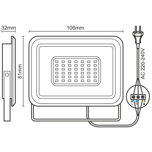  LED reflektor LED/10W/230V 4000K IP65 Slike