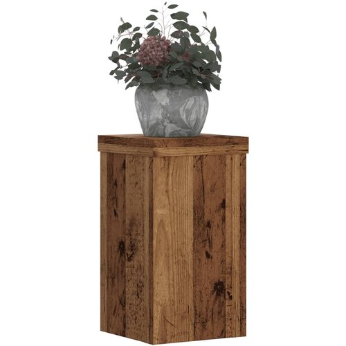  Stalci za biljke 2 kom boja staro drvo 10x10x18 cm drveni Slike