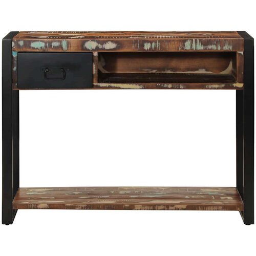 VidaXL Konzolni stol Vi&amp;scaron;ebojni 100x35x75 cm puno drvo obrađeno Slike