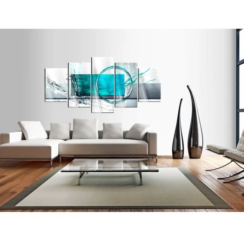  Slika na akrilnom staklu - Turquoise Expression 200x100 Slike