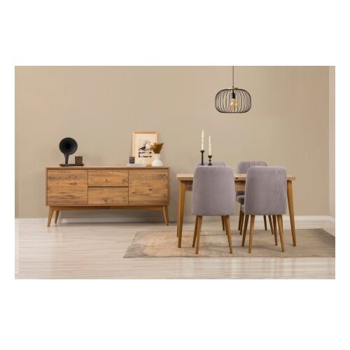 Hanah home Trpezarijski set Vina 01 0701, Siva Cene