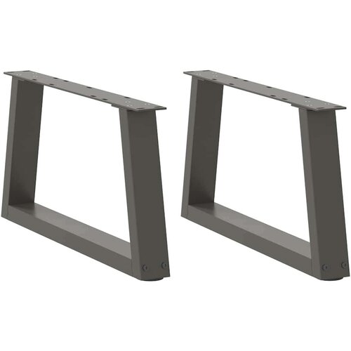  Noge za blagovaonski stol V-oblik 2 kom antracit 60x(30-31 3)cm Slike