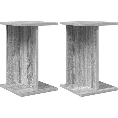  Stalak za biljke 2 pcs Sivi Sonoma 25 x 25,5 x 40,5 cm Slike