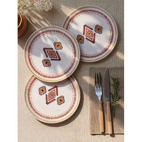 Hermia Set servisnih tanjira, 6 komada, Beli Slike