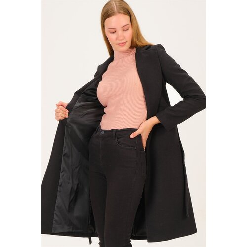 Dewberry Z6739 LADY COAT-LIGHT BLACK Cene