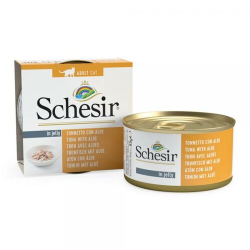 Schesir cat adult tunjevina & aloe konzerva 85g hrana za mačke Slike