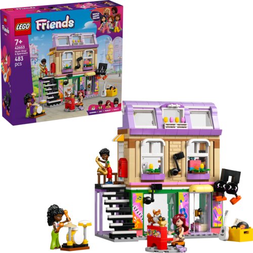 Lego Friends 42653 Glasbena trgovina in stanovanje Slike