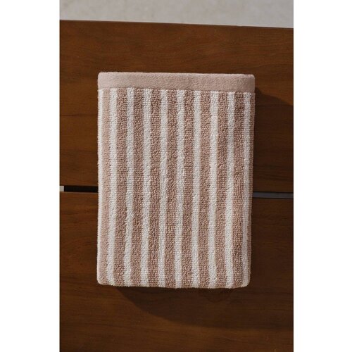 Jotex Bež/kremno bela bombažna brisača 50x70 cm Dixie &amp;ndash; Slike