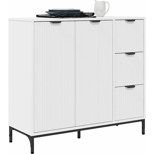  Kreveta s ladicama Bijelo 89,5 x 33 x 82 cm Konstruirano drvo Slike