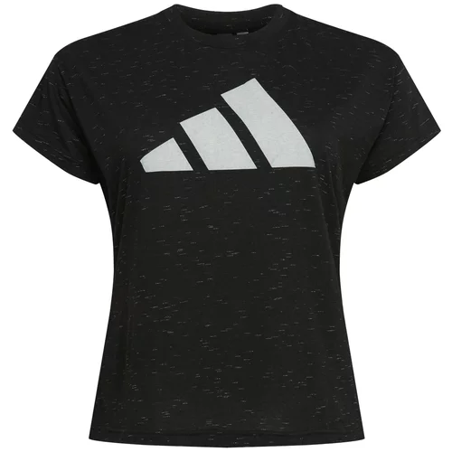 Adidas Funkcionalna majica svetlo siva / pegasto črna