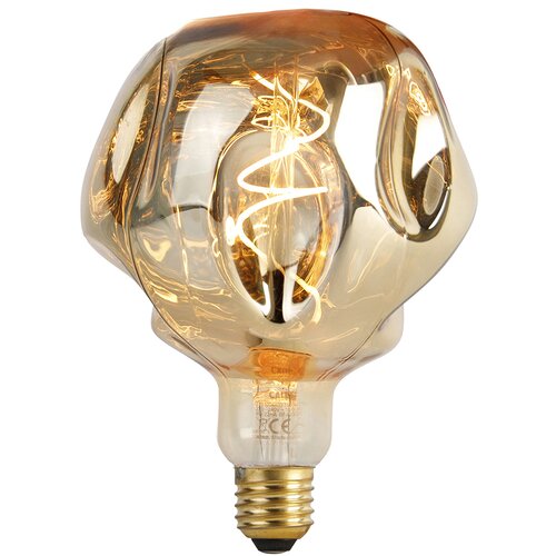 Calex E27 dimbare LED lamp G125 spiegel goud 4W 75 lm 1800K Cene