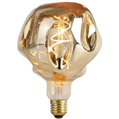 Calex E27 dimbare LED lamp G125 spiegel goud 4W 75 lm 1800K