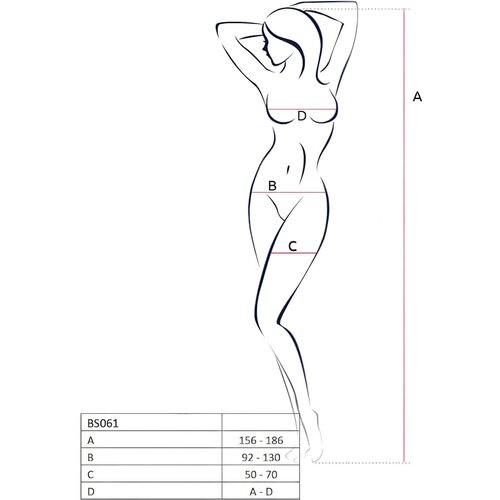 Passion Bodystocking BS061 Black Cijene