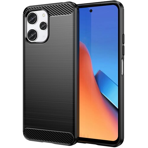 HURTEL Fleksibilen ovitek z vzorcem karbona za Xiaomi Redmi 12 Carbon Case, črn, (21899760) Cene