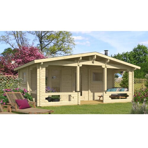Male kuće Sauna kućica SAUNA KIURU 620 &times; 270 cm sa &scaron;indrom Cijene
