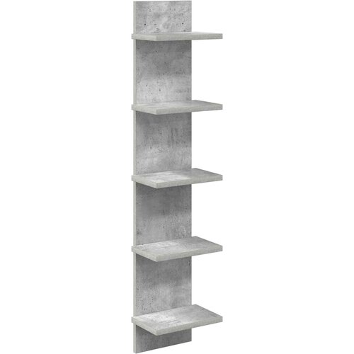  Polica na zidu Betonska siva 22 x 15 x 100 cm Konstruirano drvo Slike