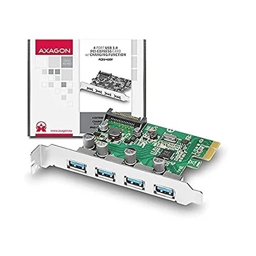 CON PCIe -&amp;gt; USB 3.1Gen1 AF x4 + LP, PCEU-43V, AXA Slike