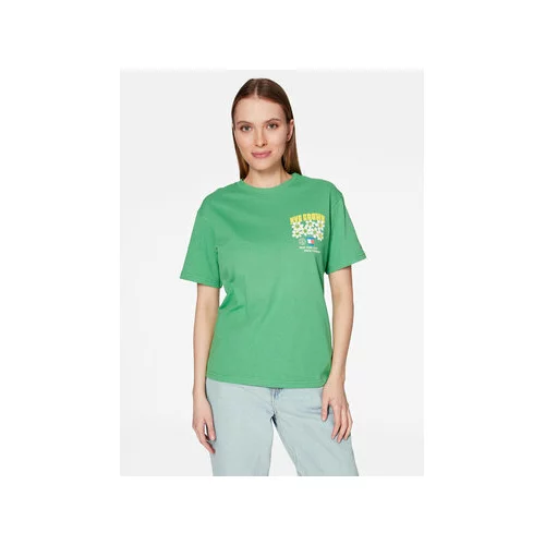 Tommy Jeans Majica Homegrown DW0DW15474 Zelena Relaxed Fit
