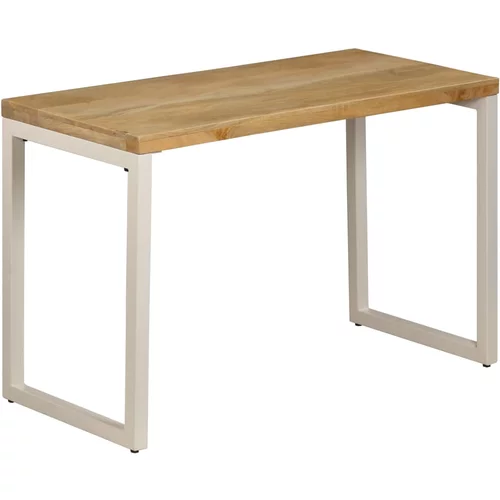 In blagovaonski stol 115 x 55 x 76 cm masivno drvo manga i čelik