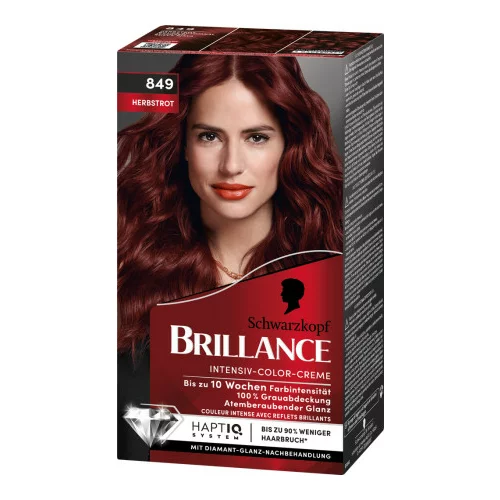Schwarzkopf Brillance barva za lase - Intensive Color Cream - 849 Autumn Red Brown