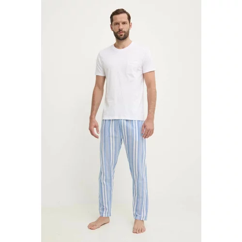Fila Bombažna pižama bela barva, FPS1192