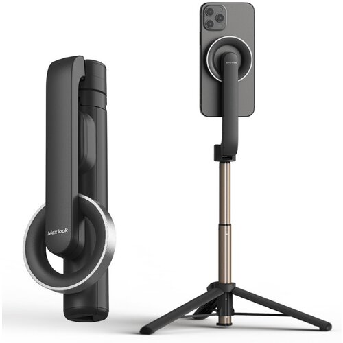 INF Nova prenosna magnetna brezžična Bluetooth selfie palica WS-22005 Black, (21295553) Slike