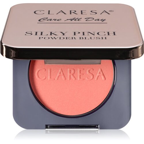 Claresa Care All Day Silky Pinch Powder Blush kompaktno rumenilo za dugotrajni efekt 02 Lumi Peach 2 g Slike