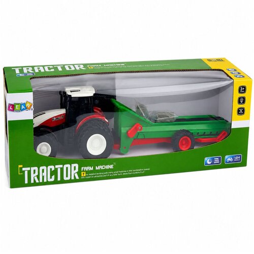  Daljinski upravljani poljoprivredni traktor s transportnom trakom, RC svjetla za bale 1:24 Slike