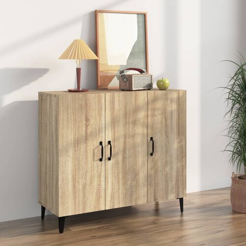 VidaXL komoda boja hrasta sonome 90x34x80 cm od konstruiranog drva Slike